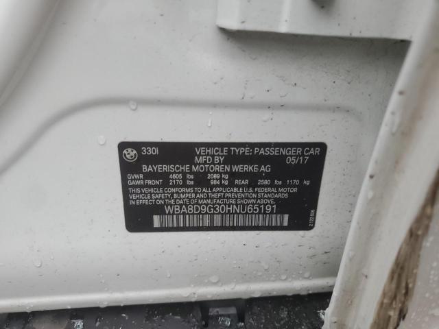 2017 BMW 330 XI - WBA8D9G30HNU65191