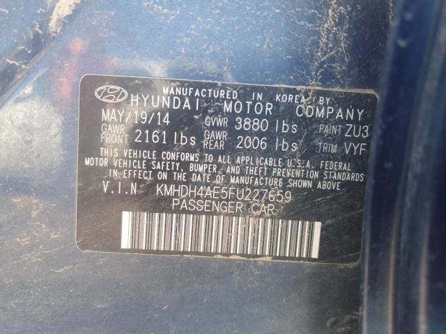 2015 HYUNDAI ELANTRA SE - KMHDH4AE5FU227659