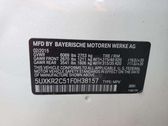2015 BMW X5 SDRIVE3 - 5UXKR2C51F0H38157