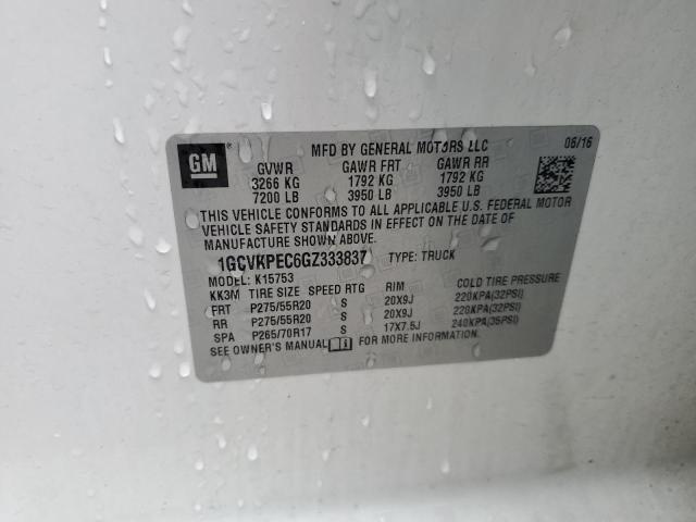 2016 CHEVROLET SILVERADO - 1GCVKPEC6GZ333837