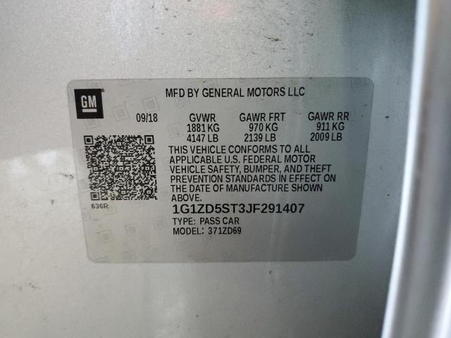 2018 CHEVROLET MALIBU LT - 1G1ZD5ST3JF291407