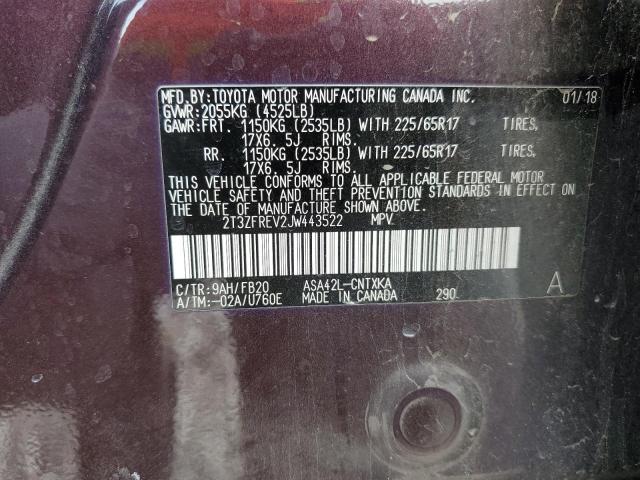 2018 TOYOTA RAV4 LE - 2T3ZFREV2JW443522