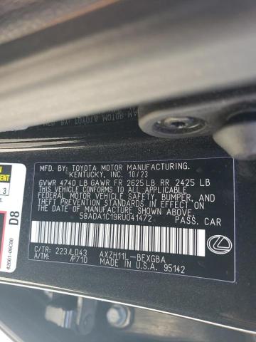 2024 LEXUS ES 300H BA 58ADA1C19RU041472
