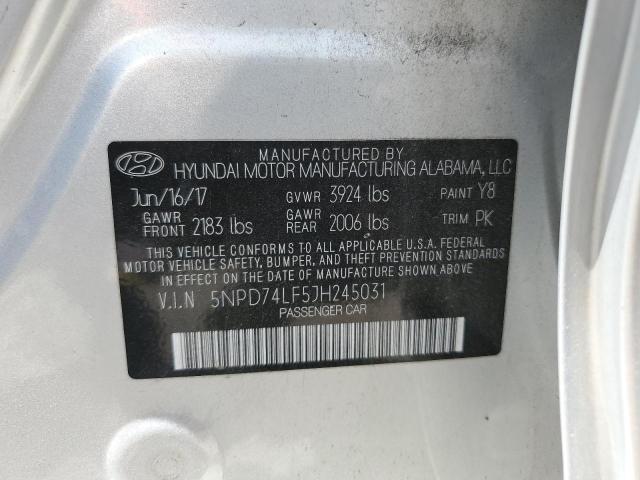 2018 HYUNDAI ACCENT 5NPD74LF5JH245031