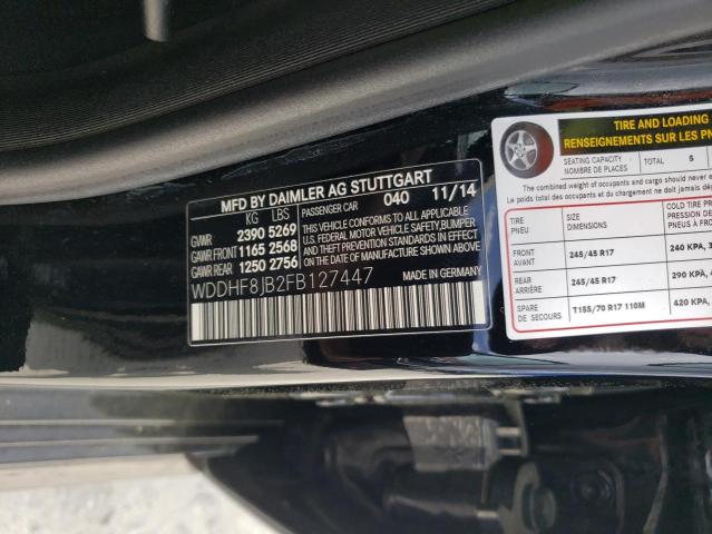 2015 MERCEDES-BENZ E 350 4MAT - WDDHF8JB2FB127447