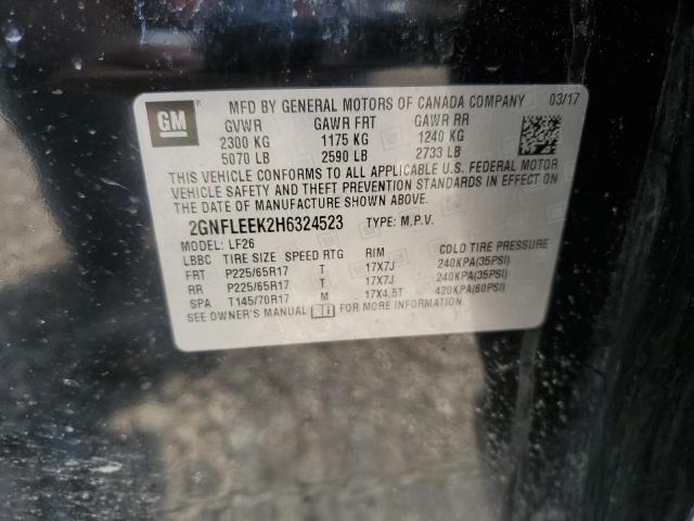 2017 CHEVROLET EQUINOX LS - 2GNFLEEK2H6324523