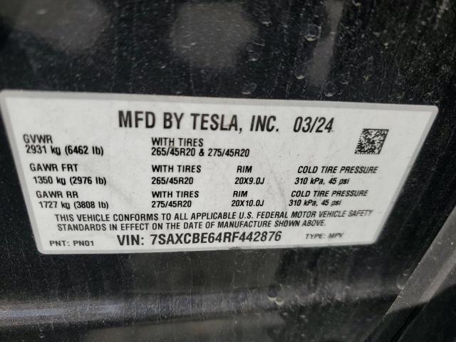 2024 TESLA MODEL X 7SAXCBE64RF442876
