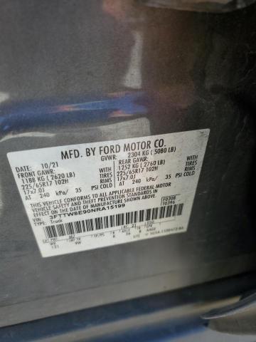 2022 FORD MAVERICK X - 3FTTW8E90NRA15199