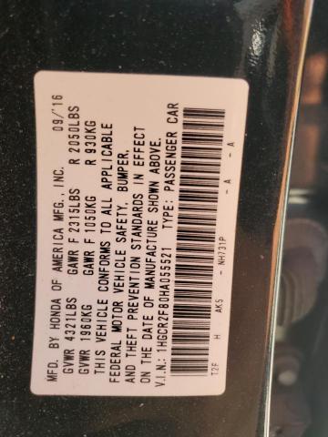 2017 HONDA ACCORD EXL - 1HGCR2F80HA055521