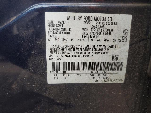 2017 FORD EDGE SE - 2FMPK4G94HBB68167