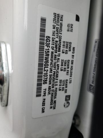 2016 CHEVROLET SS - 6G3F15RW6GL210786