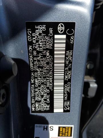 2022 TOYOTA COROLLA LE - JTDEAMDE8NJ042157