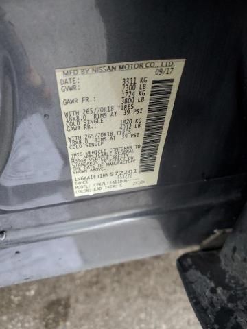 2017 NISSAN TITAN S - 1N6AA1EJ1HN572201