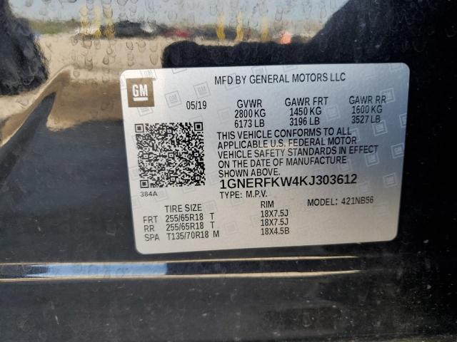 2019 CHEVROLET TRAVERSE L - 1GNERFKW4KJ303612