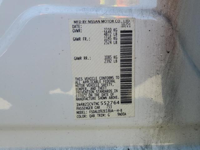 2022 NISSAN LEAF SV PL - 1N4BZ1CV7NC552764
