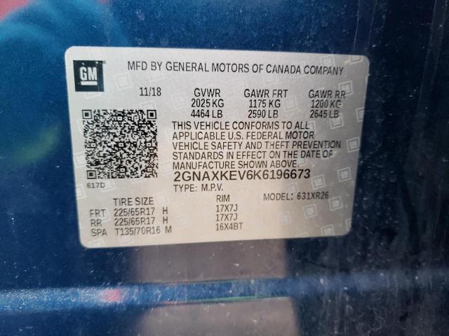 2019 CHEVROLET EQUINOX LT - 2GNAXKEV6K6196673