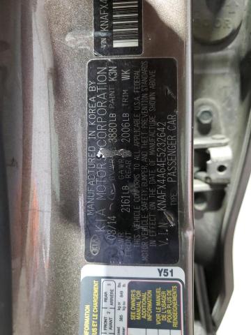 2014 KIA FORTE LX - KNAFX4A64E5232642