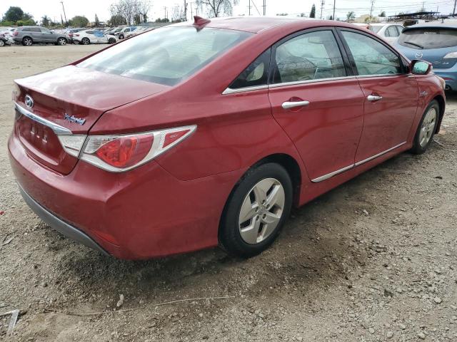 HYUNDAI SONATA HYB 2012 burgundy  hybrid engine KMHEC4A45CA056029 photo #4