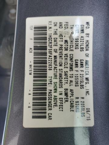 2015 HONDA ACCORD SPO - 1HGCR2F56FA222838
