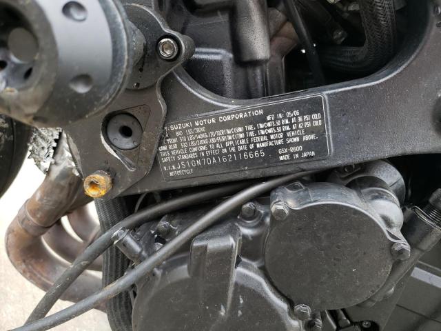2006 SUZUKI MOTORCYCLE JS1GN7DA162116665