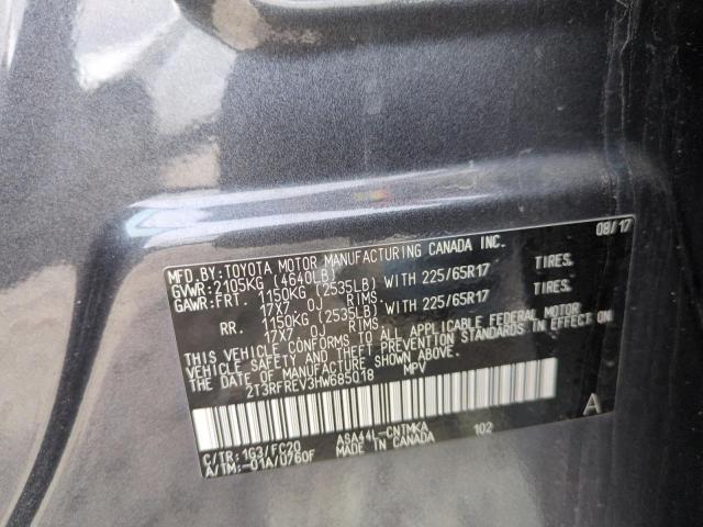 2017 TOYOTA RAV4 XLE 2T3RFREV3HW685018
