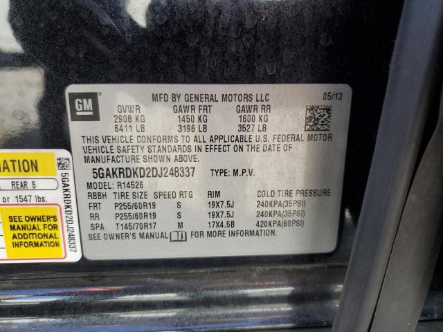 2013 BUICK ENCLAVE - 5GAKRDKD2DJ248337