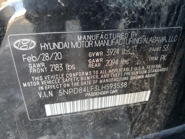 2020 HYUNDAI ELANTRA SE - 5NPD84LF3LH593538
