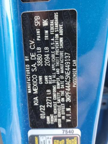 2022 KIA FORTE GT - 3KPF44AC5NE449137