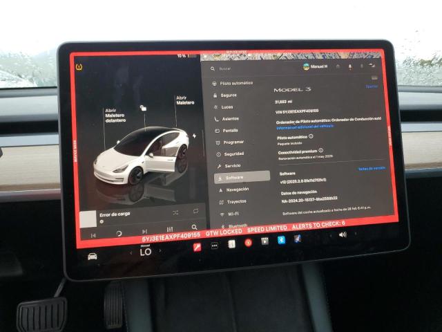 2023 TESLA MODEL 3 - 5YJ3E1EAXPF409155