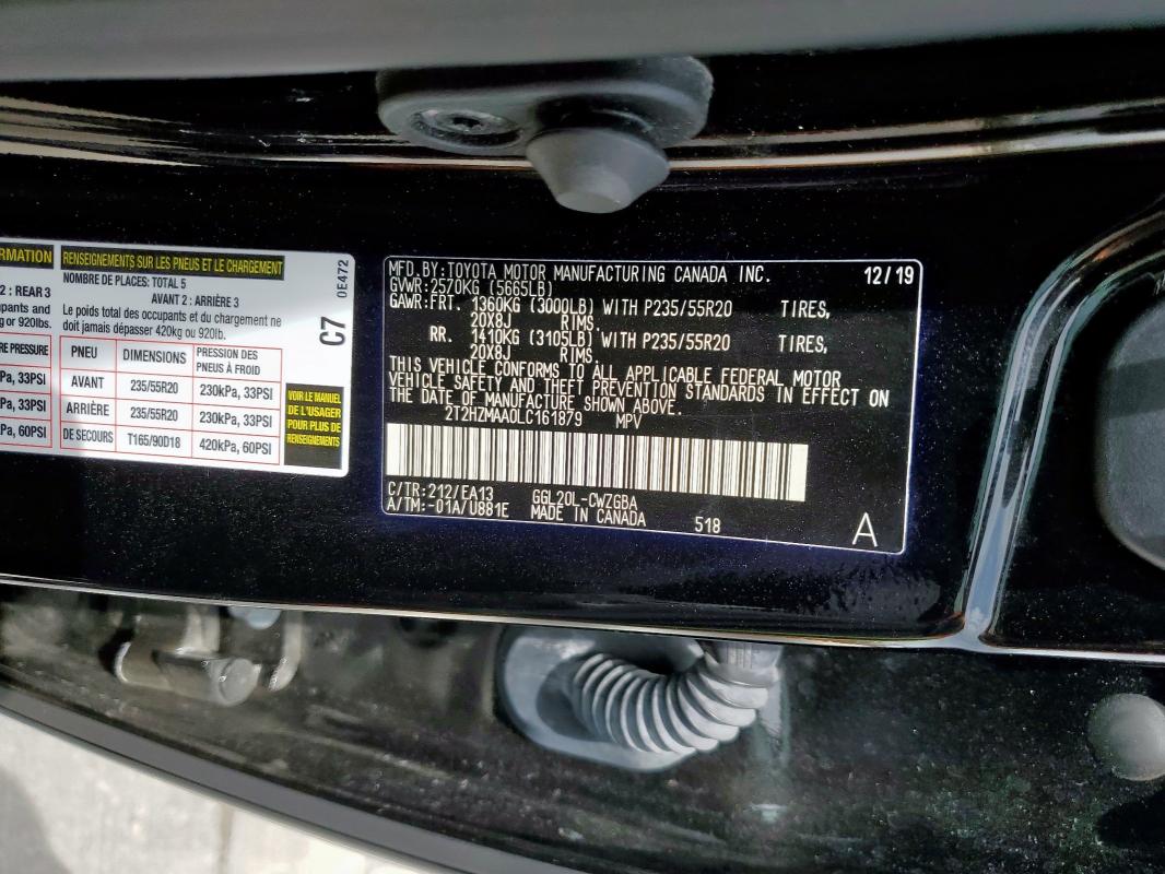 2020 LEXUS RX 350 - 2T2HZMAA0LC161879