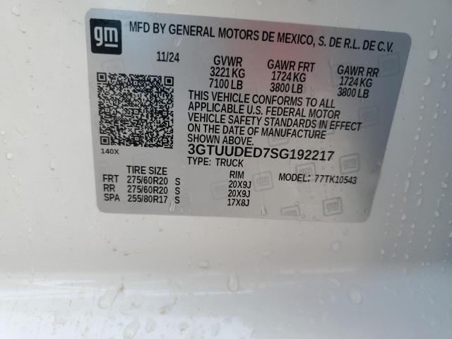 2025 GMC SIERRA K15 - 3GTUUDED7SG192217