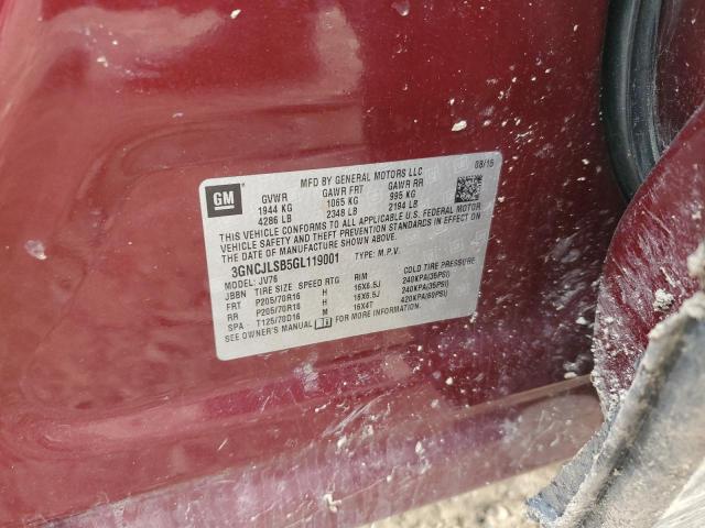 2016 CHEVROLET TRAX 1LT - 3GNCJLSB5GL119001