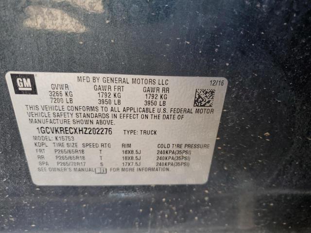 2017 CHEVROLET SILVERADO - 1GCVKRECXHZ202276