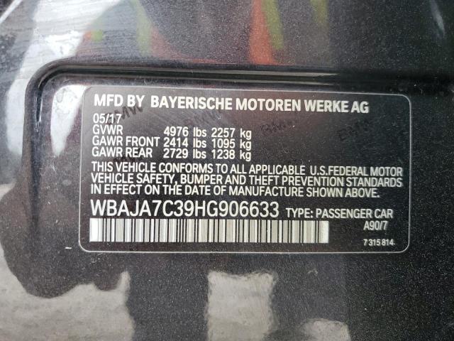 2017 BMW 530 XI - WBAJA7C39HG906633