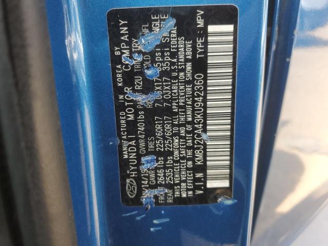 2019 HYUNDAI TUCSON SE - KM8J2CA43KU942360