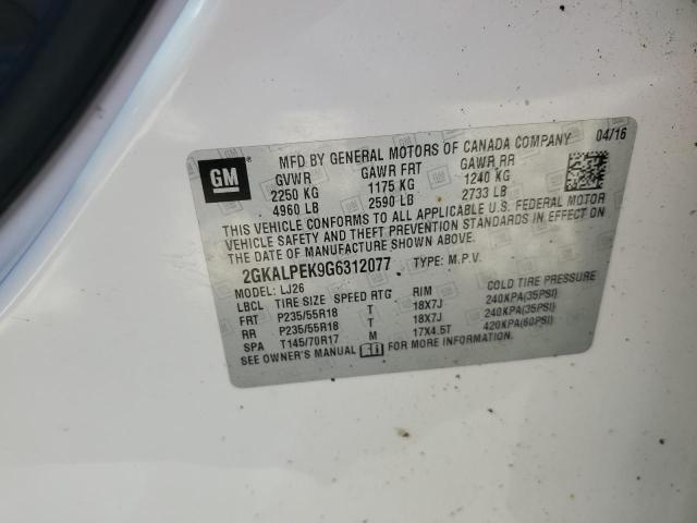 2016 GMC TERRAIN SL - 2GKALPEK9G6312077