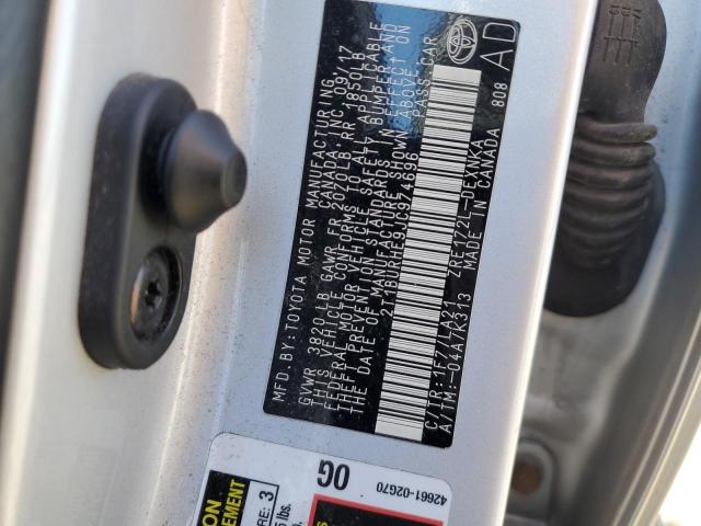 2018 TOYOTA COROLLA L - 2T1BURHE9JC974696