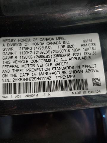 2025 HONDA CR-V EXL 2HKRS4H72SH411142
