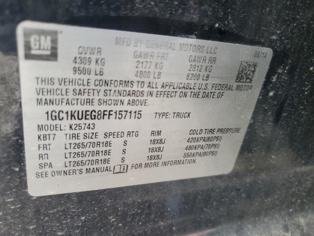 2015 CHEVROLET SILVERADO - 1GC1KUEG8FF157115