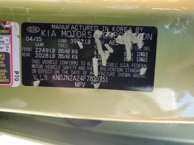 2015 KIA SOUL - KNDJN2A24F7810751