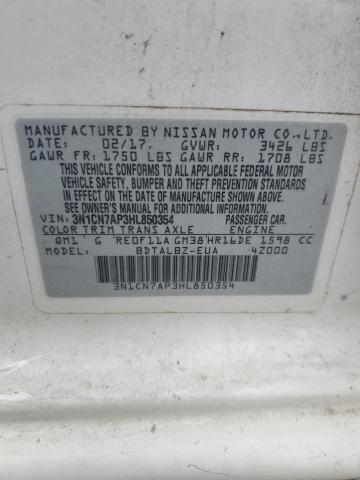 2017 NISSAN VERSA S - 3N1CN7AP3HL850354