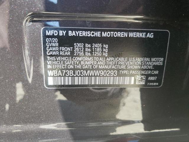 2021 BMW 540 XI WBA73BJ03MWW90293
