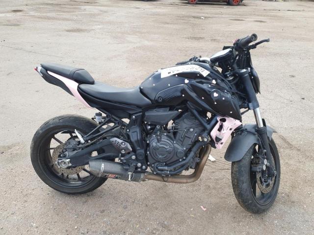 YAMAHA MT07 2022 black  gas JYARM32E4NA005916 photo #1