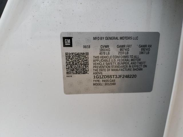 2018 CHEVROLET MALIBU LT - 1G1ZD5ST3JF248220