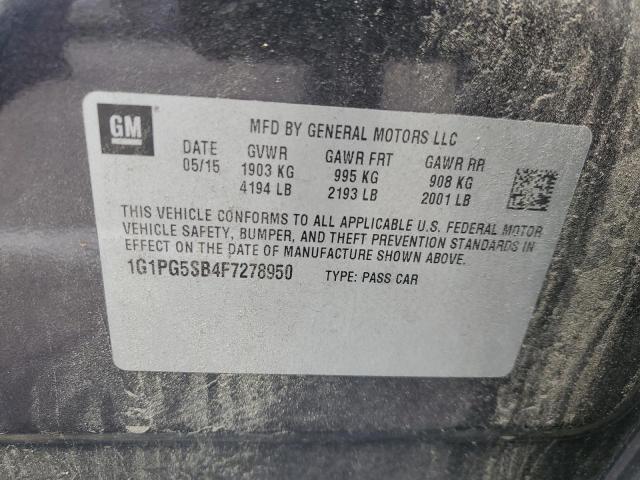 2015 CHEVROLET CRUZE LTZ - 1G1PG5SB4F7278950