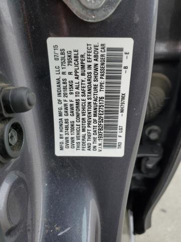 2015 HONDA CIVIC LX - 19XFB2F52FE275176