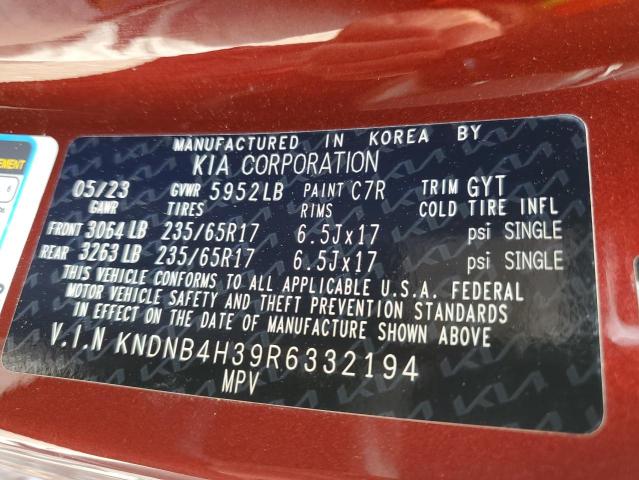 2024 KIA CARNIVAL L - KNDNB4H39R6332194