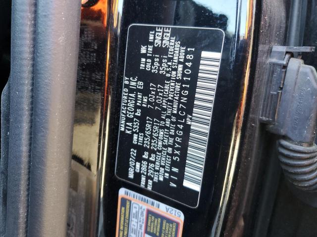 2022 KIA SORENTO - 5XYRG4LC7NG110481