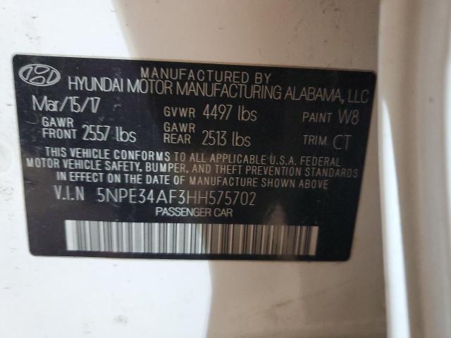 2017 HYUNDAI SONATA SPO - 5NPE34AF3HH575702