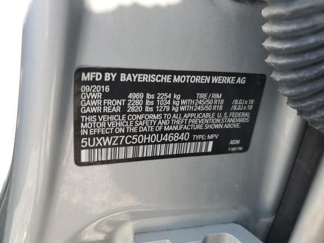 2017 BMW X3 SDRIVE2 - 5UXWZ7C50H0U46840